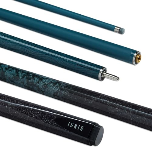 PowerGlide Ignis Snooker-Queue, Schwarz, 18 oz