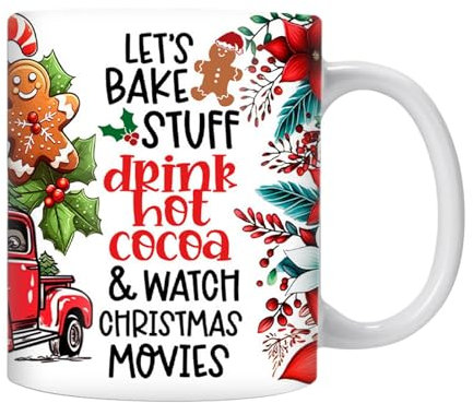 Festliche Weihnachtsbecher | 350 ml Keramik-Kaffeebecher für Feiertagsdekoration | Vielseitiger Trinkbecher für Saft, Bier und Wein | Einzigartig lustig für Feiertage und Tischzeremonien