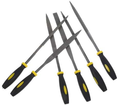 ULTECHNOVO Set di 6 Lime per Legno in Acciaio, Mini Raspe Versatili per Sagomare Materiali, Rifinitura Precisa per Lavorazione Legno e Progetti Plastici