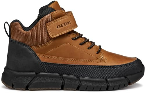 Geox J Flexyper Boy, Stivale alla Caviglia, Marrone Chiaro, 40 EU