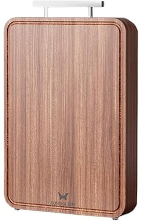 Skärbräda Slitstark ebenholts diskbänk massivt trä skärbräda i hel trä Skärbräda Knivbräda sticky board skärbräda, Medium, DZ33006/15(40 * 28)