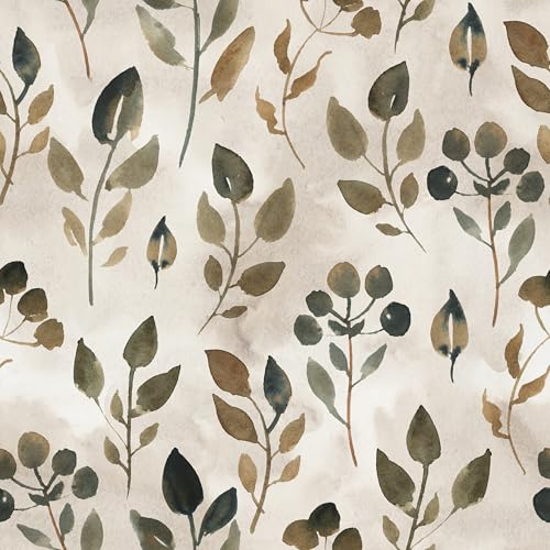 myforHD Papel Pintado Autoadhesivo Flores 44cmX300cm Papel de Pared Papel Adhesivo para Muebles Removible Impermeable Retro Vinilo PVC Pegatina Decorativos Pared Salon Dormitorio