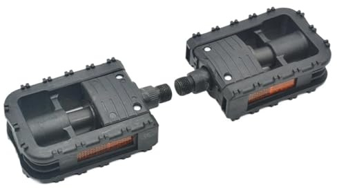 Fahrrad-Pedale, Klapppedale 2er Pack Schwarz 70x98x30mm mit Reflektor 9/16 Zoll Gewinde