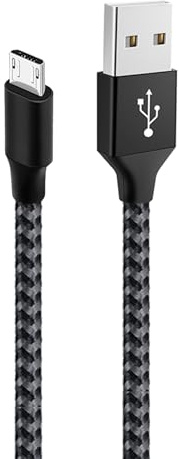 BTSYE Micro USB Cable Android Charger Compatible with PS4 Galaxy S7 S6 J7 Edge Note 5 Charger Cord - High Speed 2.0 USB A Male to Micro USB Nylon Braided Cable for Android Phone