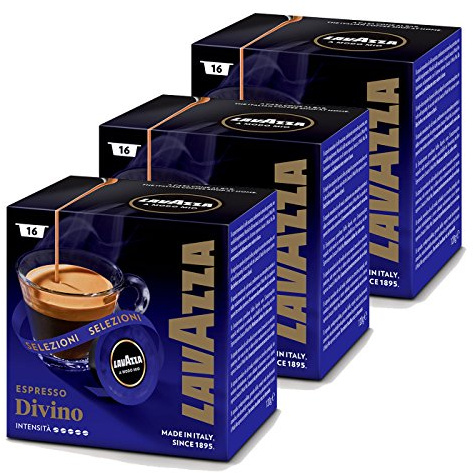 Lavazza A Modo Mio Divinamente, Lot de 3, 3 x 16 Capsules