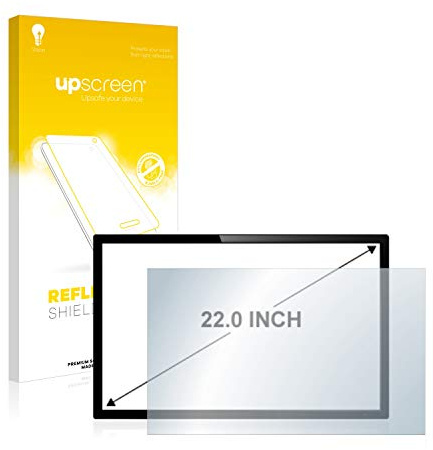 upscreen Film Protection pour Displays 22 (55.9 cm) [490x270 mm, 16:9] | Mat Protection d'écran Made in Germany PC à écran tactile Anti-Reflet Anti-traces de Doigts Anti-Rayures