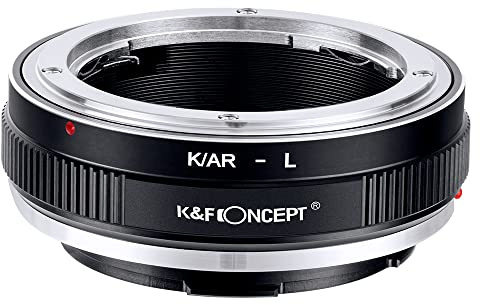 K&F CONCEPT -Adaptador de Enfoque Manual, Compatible con Lentes Objetivos de Konica AR Mount y Cuerpos de Cámara Leica L Mount, Anillo Adaptador Manual Lens