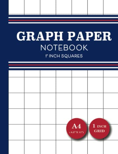 Graph Paper Notebook: 1 inch Squared Grid Paper For Science, Gaming & Mathematics