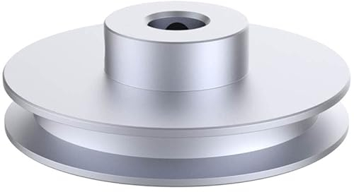 CHANCS Außendurchmesser 60 mm Einrillen-Riemenscheibe 12 mm feste Bohrung Riemenscheibe für Bohrmaschinen 6 mm PU-Rundriemen