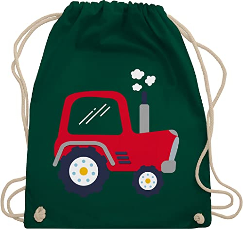 Turnbeutel Rucksack - Traktoren - Taschen - Kinder Traktor - Unisize - Dunkelgrün - kindergartenrucksack trecker landwirt kindergarten beutel tasche kita jungs turnbeutelrucksack landwirtschaft mit