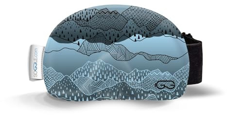SOGGLE Ski Goggles Protective Cover Made of Microfibre (One Size), Colour: Structured Slovakia Blue