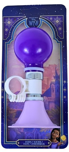 Disney Wish Fahrradhupe Kinder | kleine Geschenke für Mädchen | Outdoor Spielzeug | Fahrrad Zubehör | Kinder ab 3 Jahre | Hupe | Fahrrad-Horn | Bike Bell