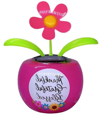 Lnhgh - de Flores para salpicadero de Coche, salpicadero de Coche, con Flores de temblor, decoración de Coche con Flores solares, de Baile automático, Flor agitada,