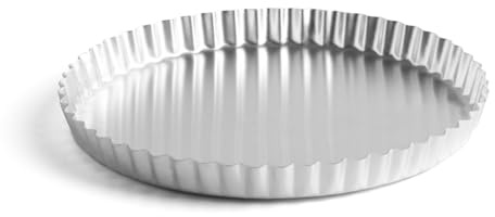 MARCATO Tortiera Tonda Festonata, Stampo per Dolci, Alluminio, 26 cm, Cottura Uniforme, Design Decorativo, Linea Premium.