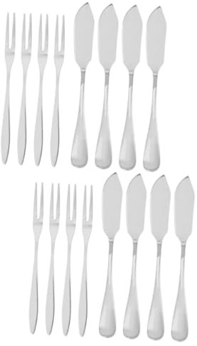 TOPBATHY 2 Sätze 8tlg Buttermesser Kuchenglasur-spachtel Geleestreuer Essensauswahl Butterstreuer Käsestreuer Buttercreme-spatel Marmeladenverteiler Gabeln Alte Butter Rostfreier Stahl