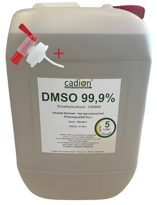 NEU| Cadion 99,9% REINES DMSO 5 Liter Kanister | Dimethylsulfoxid in höchster Pharmaqualität (Eur. Ph.)