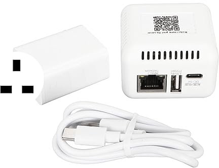 USB 2.0 Network Print Server, Supports Image and Text Printing, Multiple Interfaces Type C Port, USB Connection Port, Network Cable Interface, 256GB for XP Android IOS