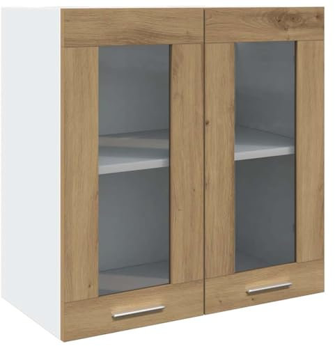 vidaXL Armario de Pared para Cocina “Lyon” con Puerta Cristal