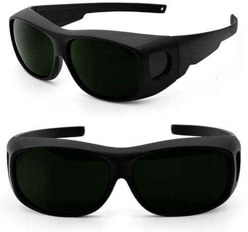 LADYPONYCSC Lot de 2 lunettes de sécurité laser de thérapie à la lumière rouge 200-2000 nm pour protection des yeux IPL
