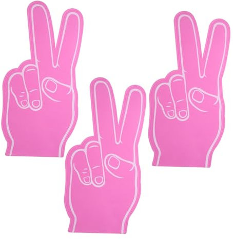 Yardwe 3stücke Schaumstoff-Finger in Leichte Und Mittlere Eva Cheerleading Hand Als Sport-Event Fanartikel Für Fußballspiele Partys Und Festivaljubel Geeignet