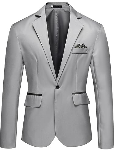 Sommer Sakko Herren, Anzug Herren Slim Fit, Sommersakko Mit Knopfleiste Vorne Business Jacke Freizeit Herrenblazer Sport Anzugsakko Bequemer Sportsakko Regular Fit Für Hochzeit & Freizeit