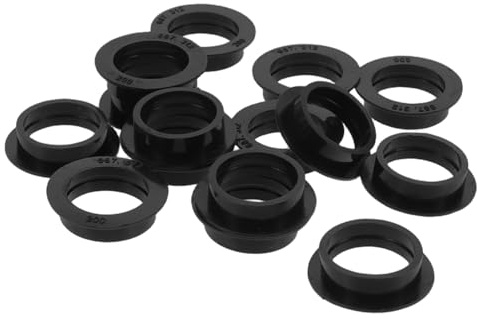 SOLUSTRE Juntas de Goma Negras y 15 para Compatibles Universalmente Base Protección contra Polvo Sensor de Aparcamiento Trasero para Parachoques de Coche