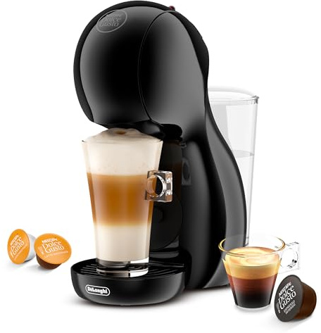 De'Longhi Nescafé Dolce Gusto Piccolo XS EDG210.AB Cafetière à capsules avec design compact, arrêt automatique, boissons froides et chaudes, 15 bars de pression, noir
