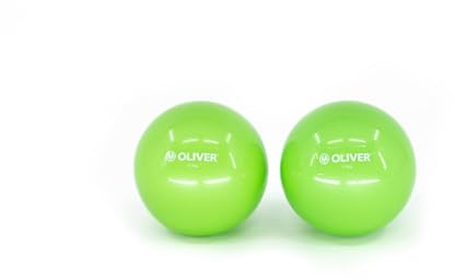 Oliver Gewichtsbälle Grün 0,5 KG- 2 Stück – Toning Bälle für Studio, Kurse & Kraft – Soft-Medizinbälle