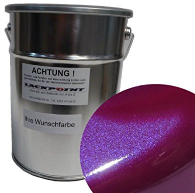 Lackpoint 1 Liter Spritzfertig Wasserbasislack Candy Violett Metallic Autolack