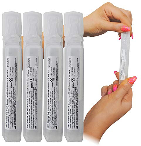 Qualicare Sterile Sodium Chloride First Aid Eyecare Eye Wash Solution Pods - 5X 20ml Pod