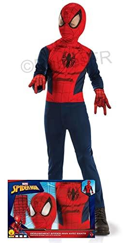RUBIE'S Klassisches Spider-Man Set + Handschuhe – 3-4 Jahre