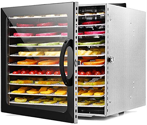 ZYFA Desydratateur Fruit et legumes,10 Étages déshydrateur Alimentaire,Thermostat Réglable 30°C-90°C