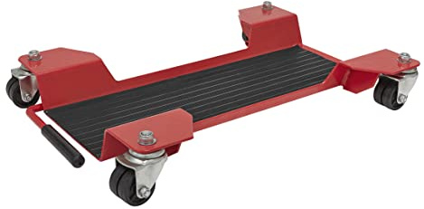 Sealey Motorcycle Centre-Stand Moving Dolly - MS0651, Red, Black