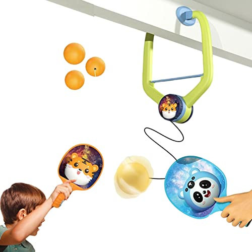 Kinder-Tischtennis-Trainingsgerät, Tischtennis-Trainer-Set, Tischtennis Set Zum Aufhängen Für Den Innenbereich, Tennis Trainer, PingPong-Trainer, Eltern-Kind-Interaktionsspielzeug Für Pong Ball