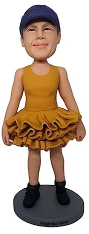 mydedor Figura de cabeza Bobblehead personalizada, regalo de cumpleaños para oficina, coche, tablero coleccionable, para amigo, papá, mamá, jefe, hija, hijo, de la cabeza a los pies, detalle exquisito