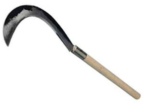 1PEZZO RONCOLA PER GRANOTURCO RINALDI ART.136 - misura 0 - lama cm.25 - manico in legno cm.37