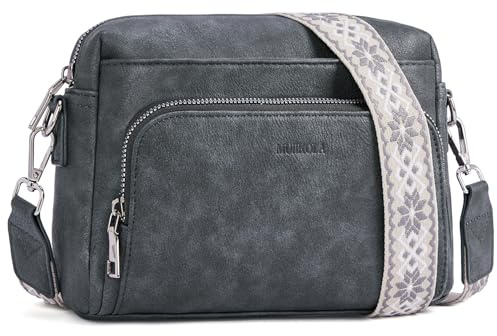 MUIIKOLA Umhängetasche Damen,Crossbody Bag Damen Klein，Damen-umhängetaschen Veganes Leder, Umhängetaschen Damen mit Verstelbaar Schultergurt