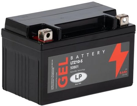 Batería Moto Gel 12V 8.6Ah (10Hr) 160CCA Landport - MG LTZ10-SBatería de Gel para Moto Landport LP 12Volt, 8.6Ah /10Hr, 160 CCA- MG LTZ10-S