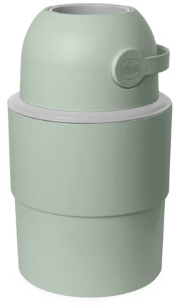 Chicco Contenedor para pañales Compacto con Control de Olores, Desecho de Pañales, Cubo Contenedor Plegable y Ahorrador de Espacio, Poco Voluminoso, No requiere Recargas, se Usan las Bolsas Normales
