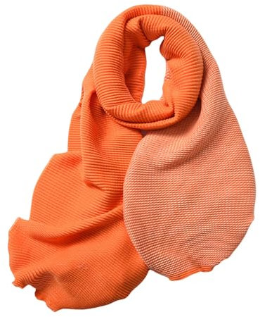 CMLDJBD Schal Doppelseitige, Falten Farbpassende Kaschmirschal Winter High-end-schal Vielseitiger, Eleganter Schal-orange Rot-68 * 200 cm