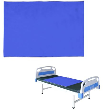 Slide Sheets for Moving Patients on Bed, Sliding Sheets for Bed Mobility, Patient Transfer Slide Sheet for Hospitals, Home Care, Cars, Wheelchairs, Elderly and Disabled, Blue (75x95cm)