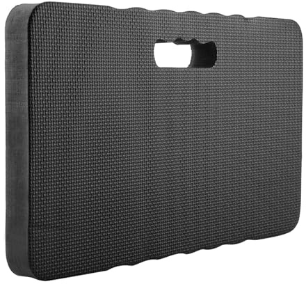 Aramox Almohadilla de Rodilla de Colchón de Almohadilla de Rodilla para Jardinería con Portátil Material de EVA Impermeable para Ejercicio de Trabajo Uso Exterior Al Aire Libre (BLACK)