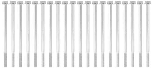 20pcs M6 x 120 mm Sechskantschraubenschrauben, flache runde Kopf -Sechskant -Sockelschrauben für den Haushalt