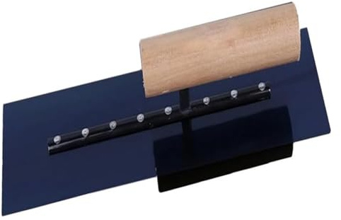 Paletina for paneles de yeso, llana acabado acero al carbono for mampostería, mango madera ligero, herramienta manual for enlucido placas(21cm)