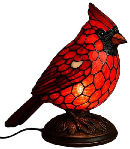 Vogel-Lampe, Kunstharz, leuchtend, dekorativ, USB-Stecker, Vogelform, LED-Nachttischlampe, für Abend, Zuhause, Schlafzimmer, Wohnzimmer, Schreibtisch, Urlaub, Weihnachten, Arbeitsplatz