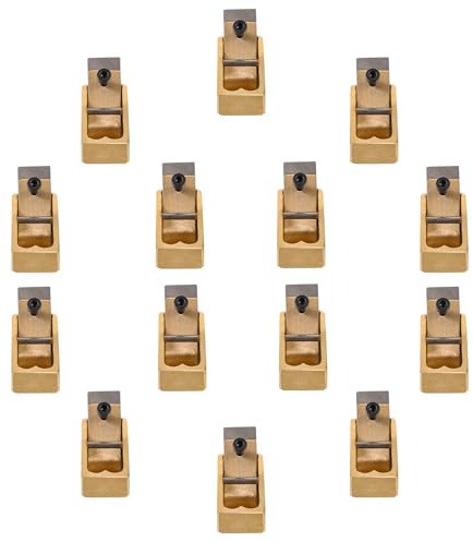 BESPORTBLE Pialla Manuale per Liuteria 16mm per Strumenti Musicali in Legno, Facile da Usare Lama in Acciaio e Corpo in Ottone per Finitura Lucida
