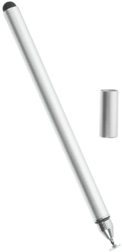 MALUGOGO Universal Capacitive Stylus Pen with Double Design and Cup, Aluminium Material, Comfortable to Grip for Mobile Phones and Tablets for Screens and Drawing