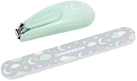 Tweezerman nagelklippare för spädbarn och nagelfil med teddymotiv