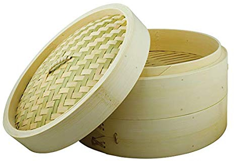 Vaporera de bambú - 3 piezas - 15,5 cm de diámetro - Calidad superior