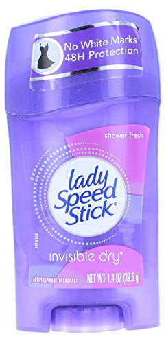 Lady Speed Stick Deodorant 1.4 Ounce Shower Fresh (41ml) (6 Pack)